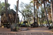 Camp an den Epupa Wasserfällen - Namibia